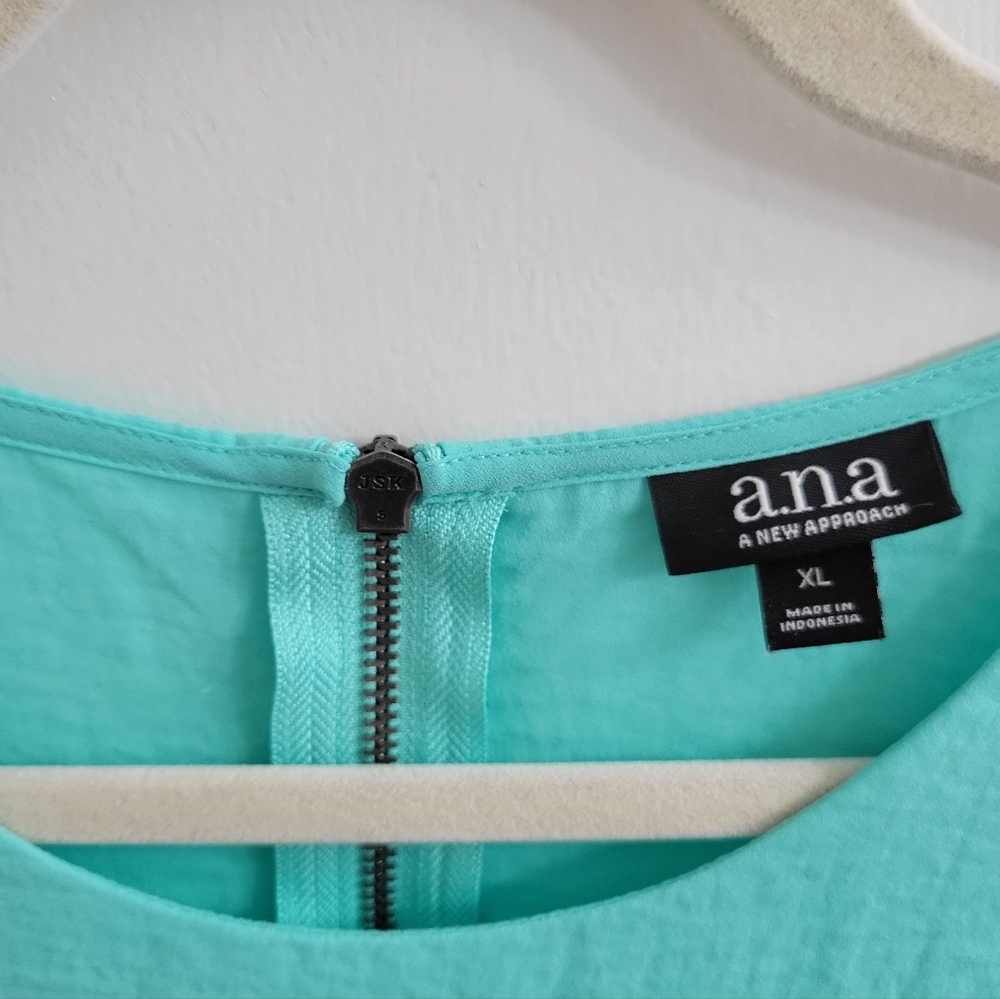 a.n.a Sleeveless Layered Tank Top Mint‎ Green Flowy Comfy Layered Feminine SZ XL - Picture 4 of 10